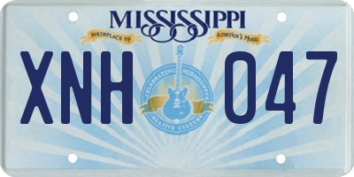 MS license plate XNH047