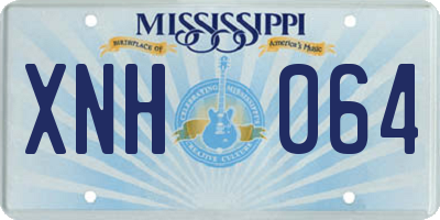 MS license plate XNH064