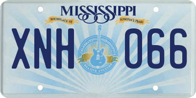 MS license plate XNH066