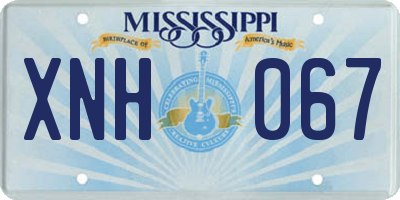 MS license plate XNH067