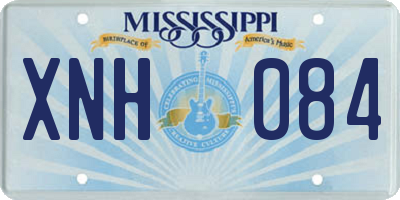 MS license plate XNH084