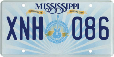 MS license plate XNH086