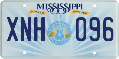MS license plate XNH096