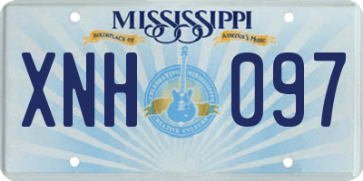 MS license plate XNH097