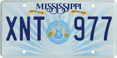 MS license plate XNT977