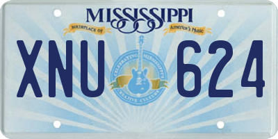 MS license plate XNU624
