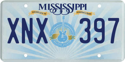MS license plate XNX397