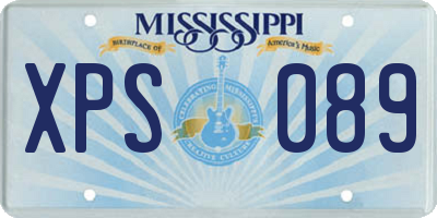 MS license plate XPS089