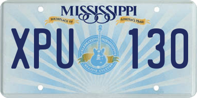 MS license plate XPU130