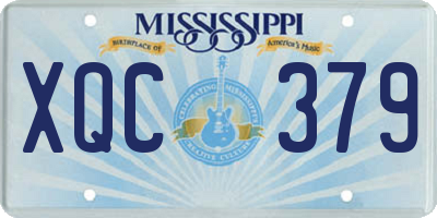 MS license plate XQC379