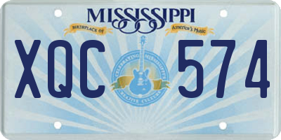 MS license plate XQC574