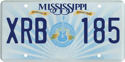 MS license plate XRB185