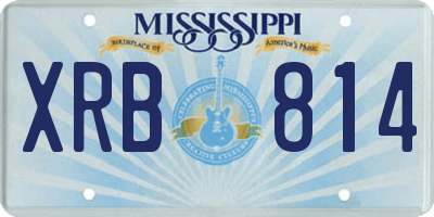 MS license plate XRB814