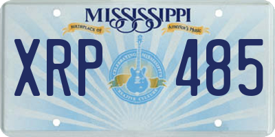 MS license plate XRP485