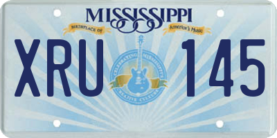MS license plate XRU145