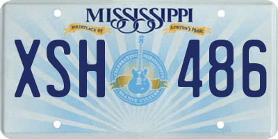 MS license plate XSH486