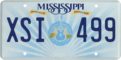 MS license plate XSI499