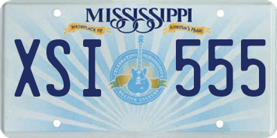MS license plate XSI555