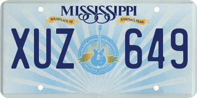 MS license plate XUZ649