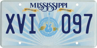 MS license plate XVI097