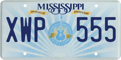 MS license plate XWP555