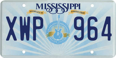 MS license plate XWP964