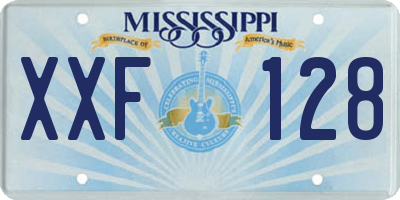 MS license plate XXF128