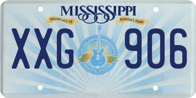 MS license plate XXG906