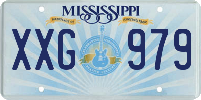 MS license plate XXG979