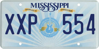 MS license plate XXP554