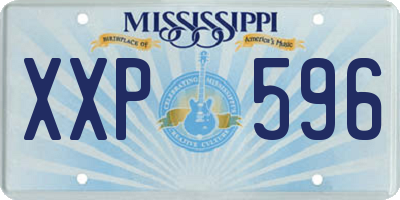 MS license plate XXP596