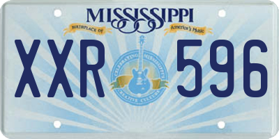 MS license plate XXR596