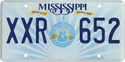MS license plate XXR652