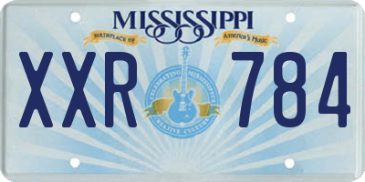 MS license plate XXR784