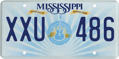 MS license plate XXU486