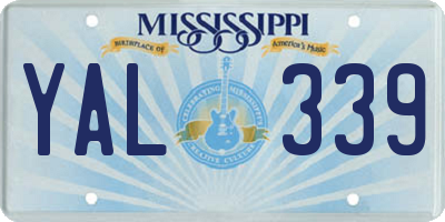MS license plate YAL339