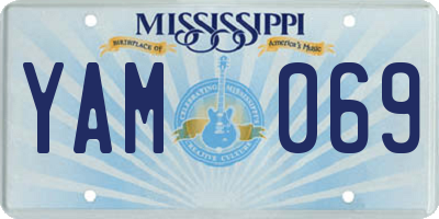 MS license plate YAM069