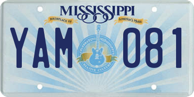 MS license plate YAM081