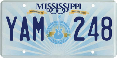 MS license plate YAM248