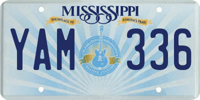 MS license plate YAM336