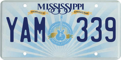 MS license plate YAM339