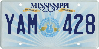 MS license plate YAM428