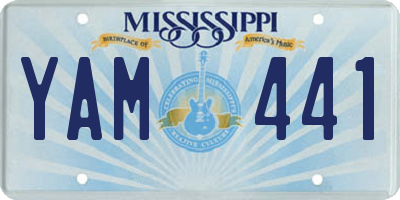 MS license plate YAM441