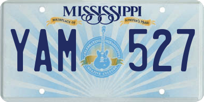MS license plate YAM527