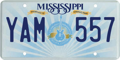 MS license plate YAM557