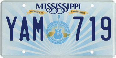 MS license plate YAM719
