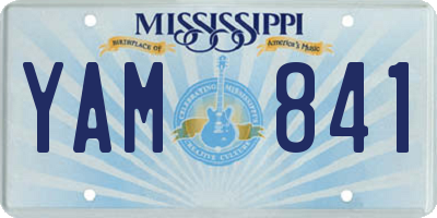 MS license plate YAM841