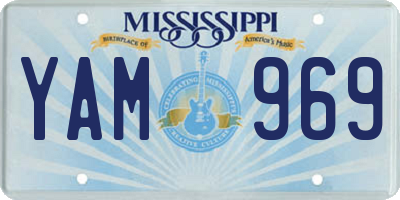 MS license plate YAM969