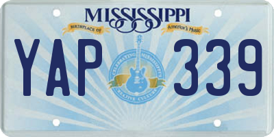 MS license plate YAP339