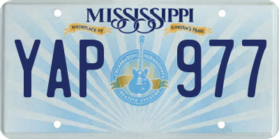 MS license plate YAP977
